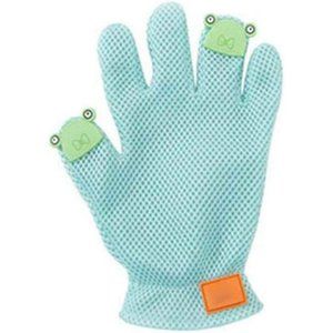 Pet Hair Remover Glove Massage Brush Anti Scratch Sticky Comb Hand Cover Green